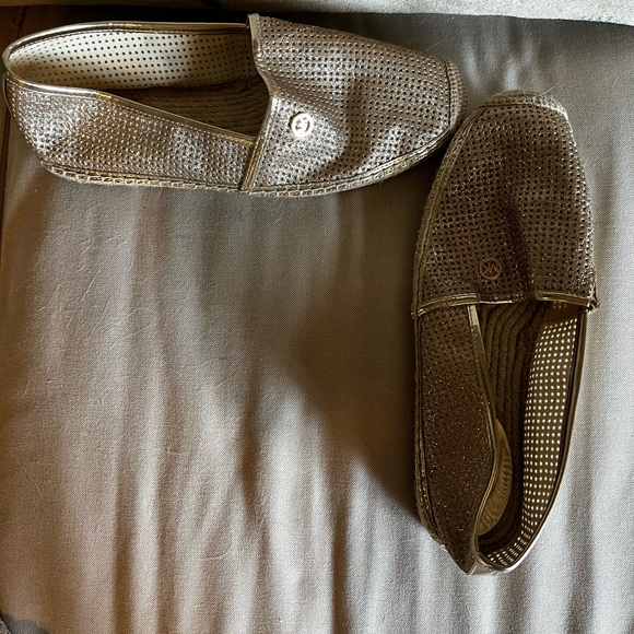 Michael Kors Gold Espadrilles - Picture 1 of 2